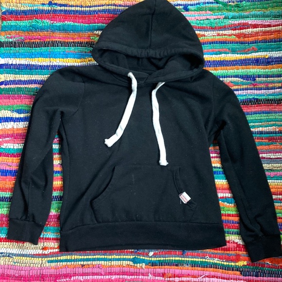 Reflex Tops - Reflex®️ 🐻 Thick, Soft & Warm Black Cotton-Poly Blend Hoodie Pull-Over Sweater